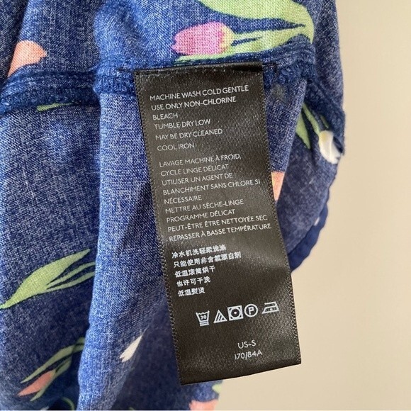 Urban Outfitters‎ Smocked Tulip Navy Dress Small - Picture 8 of 9